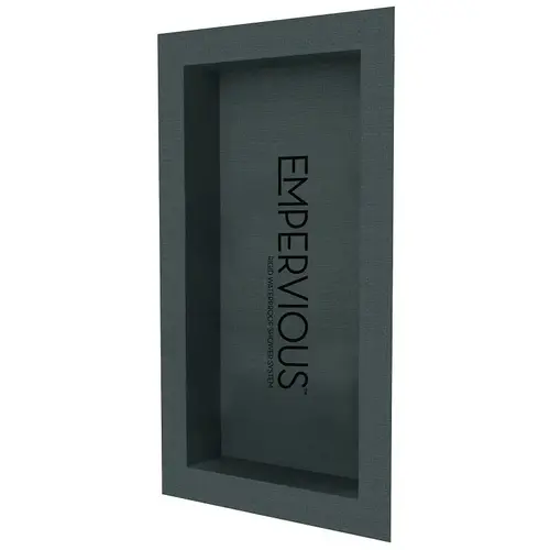 Emser Tile Empervious Series Shower Recess Niches, Fiberglass/XPS Foam, 16 in W, 24 in H