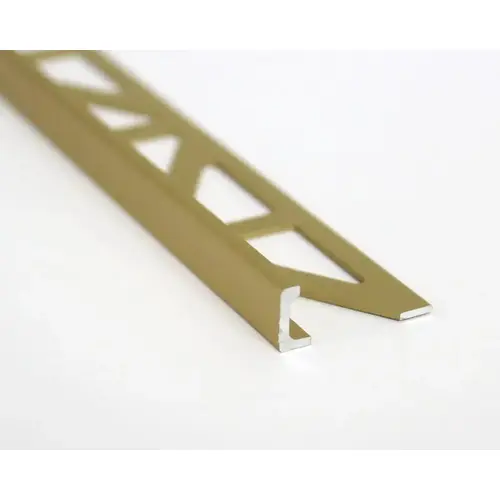 Emser Tile Signature Series 1 Edge Protector Trim, Aluminum, Satin Gold