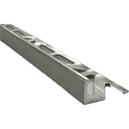 Emser Tile Signature Series Edge Protector Trim, Aluminum, Brushed Nickel - pack of 10 Emser Tile Signature Series Edge Protector Trim, Aluminum, Brushed Nickel - pack of 10