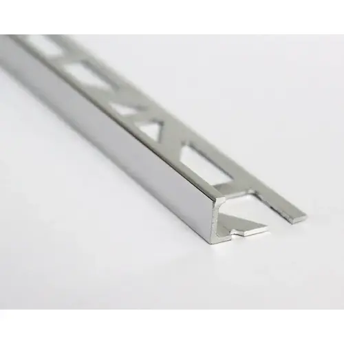 Emser Tile Signature Series 1 Edge Protector Trim, Aluminum, Shiny Silver Emser Tile Signature Series 1 Edge Protector Trim, Aluminum, Shiny Silver