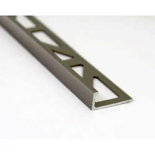 Emser Tile Signature Series Edge Protector Trim, Aluminum, Titanium Bronze Emser Tile Signature Series Edge Protector Trim, Aluminum, Titanium Bronze