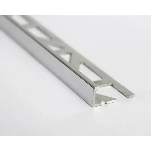 Emser Tile Signature Series Edge Protector Trim, Aluminum, Shiny Silver - pack of 10