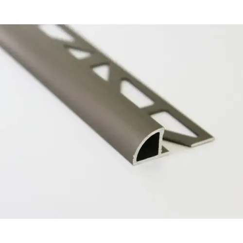 Emser Tile Signature Series Quarter Circle Trim, Aluminum, Titanium Bronze Emser Tile Signature Series Quarter Circle Trim, Aluminum, Titanium Bronze