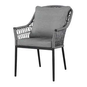 Seasonal Trends HKVS932B Seasonal Trends Dining Chair, 24.4 in W, 26.4 in D, 35.83 in H, Steel Frame, Charcoal Frame - pack of 6