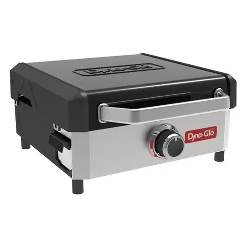Dyna-Glo DGL260SNP Griddle Gas Grill, 18,000 Btu, LPG, 1-Burner, 260 sq-in Primary Cooking Surface, Stainless Steel