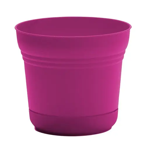 Bloem Saturn Series Planter, 12 in Dia, Fuchsia Bloem Saturn Series Planter, 12 in Dia, Fuchsia