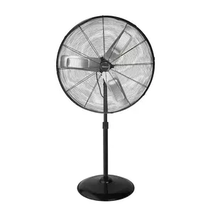 VISIONAIR 2VAFP30 VisionAir Heavy-Duty Oscillating High-Velocity Pedestal Fan, 120 V, 30 in Dia Blade, 3-Speed, 7558 cfm Air