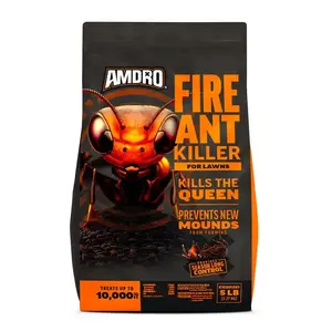 Amdro 100550451-XCP36 Amdro Outdoor Fire Ant Killer, Granules, Broadcast Spreader Application, Lawn, Perimeter, 5 lb Bag - pack of 36