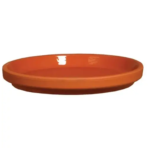 BCI German Terracotta 801691 Waterproof Saucer, 9-1/2 in W, Clay, Red BCI German Terracotta 801691 Waterproof Saucer, 9-1/2 in W, Clay, Red