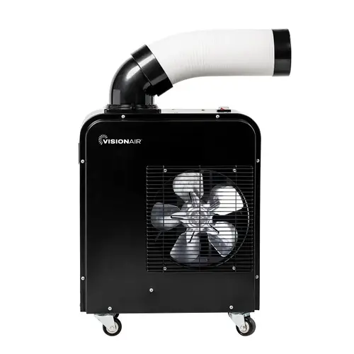 VisionAir Portable Spot Cooler, 7000 Btu Cooling, 1-Speed, 115 V, 15 A, Black VisionAir Portable Spot Cooler, 7000 Btu Cooling, 1-Speed, 115 V, 15 A, Black