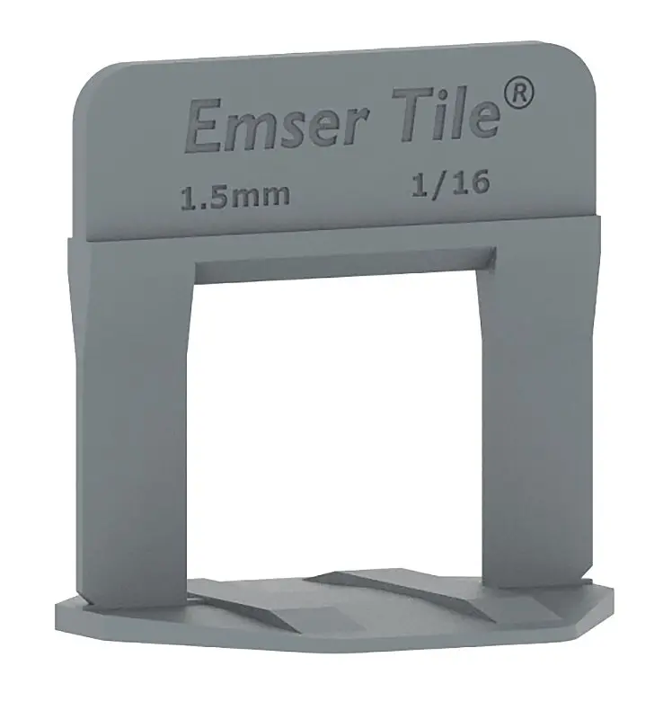 Emser Tile E-LEVEL Series Tile Leveling Spacer 1/16 in Thick - pack of 2000 ZEP116E2000 Emser Tile E-LEVEL Series Tile Leveling Spacer 1/16 in Thick - pack of 2000 ZEP116E2000