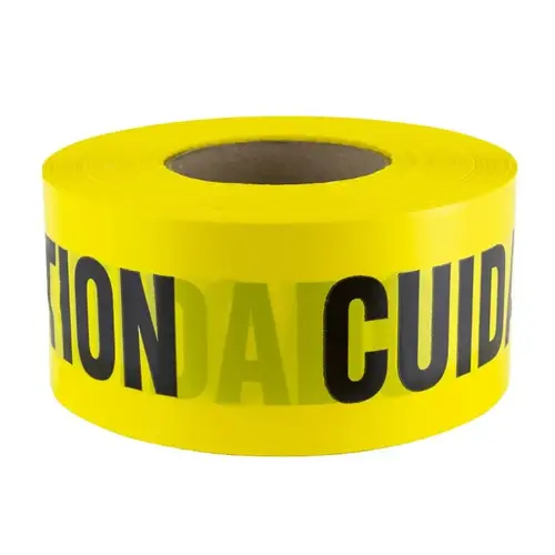 IPG 600CC 300 Barricade Ribbon, 300 ft L, 3 in W, Polyethylene Film Backing, Black/Yellow IPG 600CC 300 Barricade Ribbon, 300 ft L, 3 in W, Polyethylene Film Backing, Black/Yellow