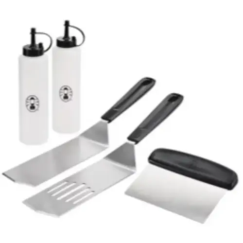 Coleman BBQ Griddle Tool Kit, Heavy-Duty, Stainless Steel, Silver
