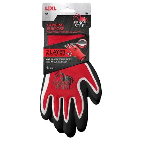 Medline Work Gloves, L/XL Medline Work Gloves, L/XL