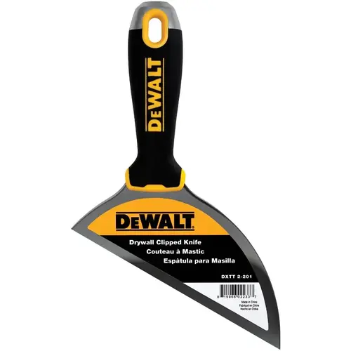 DEWALT Clipped Knife, 6 in W Blade, Stainless Steel Blade, Ergonomic, Soft Grip Handle, Nylon Handle - pack of 4 DEWALT Clipped Knife, 6 in W Blade, Stainless Steel Blade, Ergonomic, Soft Grip Handle, Nylon Handle - pack of 4
