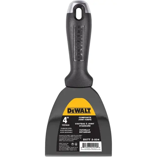 DEWALT Joint Knife, 4 in W Blade, Stainless Steel Blade, Precision Ground Blade, Composite Handle DEWALT Joint Knife, 4 in W Blade, Stainless Steel Blade, Precision Ground Blade, Composite Handle