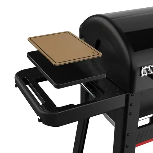 Weber Works Side Table, Steel, Black, For: Searwood and Weber Smoque Models Weber Works Side Table, Steel, Black, For: Searwood and Weber Smoque Models