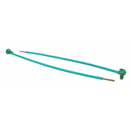 Southwire Grounding Pigtail with Screws, 14 to 12 AWG Wire, Green - pack of 50 Southwire Grounding Pigtail with Screws, 14 to 12 AWG Wire, Green - pack of 50