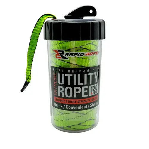 Rapid Rope Utility Rope, 120 ft L, Neon Green