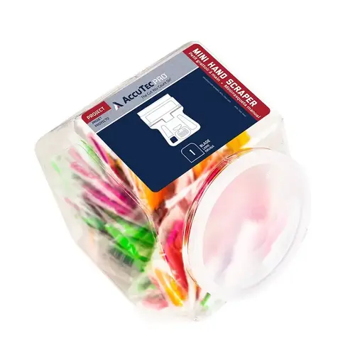 AccuTec PRO Single Edge Mini Hand Scraper, High Carbon Steel Blade, 8-3/4 in OAW