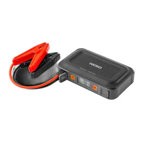 Nebo Assist 1500XP Jump Starter, 12 V, 1500 A, Lithium Polymer Battery