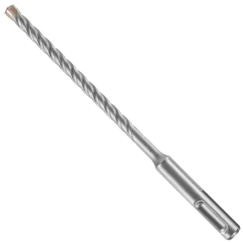 Bosch Bulldog Hammer Drill Bit, 1/4 in Dia, 6 in OAL, Standard Flute, 4-Flute, 13/32 in Dia Shank, SDS-Plus Shank Bosch Bulldog Hammer Drill Bit, 1/4 in Dia, 6 in OAL, Standard Flute, 4-Flute, 13/32 in Dia Shank, SDS-Plus Shank