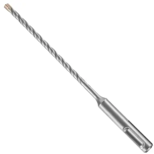 Bosch Bulldog HC4C2011 Hammer Drill Bit, 3/16 in Dia, 6 in OAL, Standard Flute, 4-Flute, 13/32 in Dia Shank, SDS-Plus Shank Bosch Bulldog HC4C2011 Hammer Drill Bit, 3/16 in Dia, 6 in OAL, Standard Flute, 4-Flute, 13/32 in Dia Shank, SDS-Plus Shank