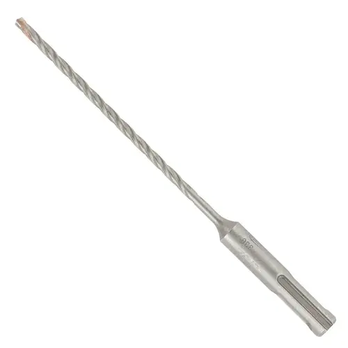 Bosch Bulldog Hammer Drill Bit, 5/32 in Dia, 6 in OAL, Standard Flute, 4-Flute, 13/32 in Dia Shank, SDS-Plus Shank Bosch Bulldog Hammer Drill Bit, 5/32 in Dia, 6 in OAL, Standard Flute, 4-Flute, 13/32 in Dia Shank, SDS-Plus Shank