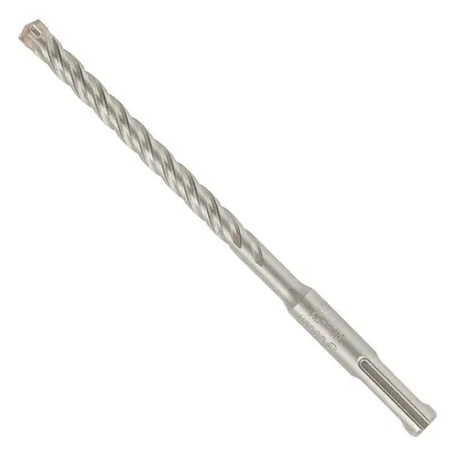 Bosch Bulldog Hammer Drill Bit, 3/8 in Dia, 6 in OAL, Standard Flute, 4-Flute, 13/32 in Dia Shank, SDS-Plus Shank Bosch Bulldog Hammer Drill Bit, 3/8 in Dia, 6 in OAL, Standard Flute, 4-Flute, 13/32 in Dia Shank, SDS-Plus Shank