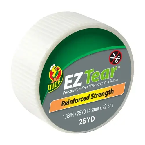 Duck EZ Tear Packing Tape, 25 yd L, 1.88 in W Duck EZ Tear Packing Tape, 25 yd L, 1.88 in W
