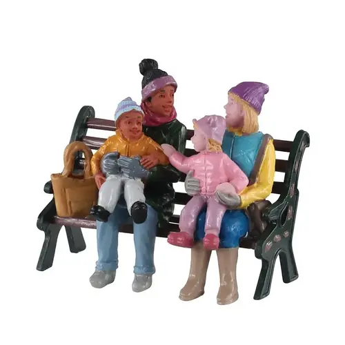 Lemax Christmas Decor, Caddington Happy In The Park, Resin - pack of 36