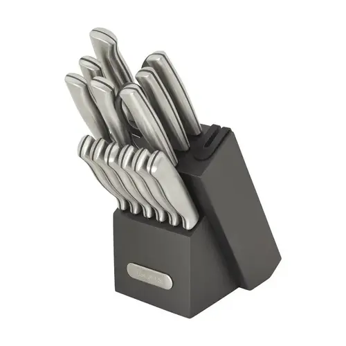 LifetimeBrands Cutlery Set with Black Block, Stainless Steel - pack of 2 LifetimeBrands Cutlery Set with Black Block, Stainless Steel - pack of 2