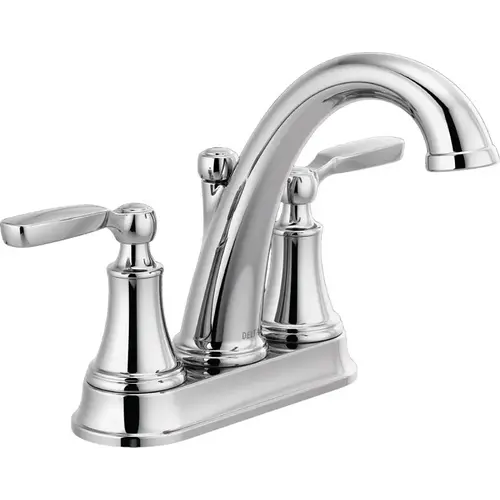 Delta WOODHURST Series Centerset Bathroom Faucet, 1.2 gpm, 2-Handle, 3-Faucet Hole, Metal Delta WOODHURST Series Centerset Bathroom Faucet, 1.2 gpm, 2-Handle, 3-Faucet Hole, Metal