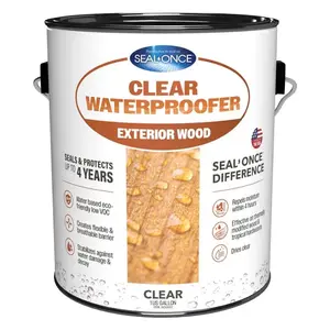 Seal-Once SO7214 Premium Wood Sealer Nano Flat Clear Water-Based 1 gal Clear