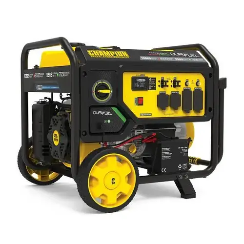 Champion Power Equipment 8500-W Electric Start Dual Fuel Home Portable Generator Champion Power Equipment 8500-W Electric Start Dual Fuel Home Portable Generator