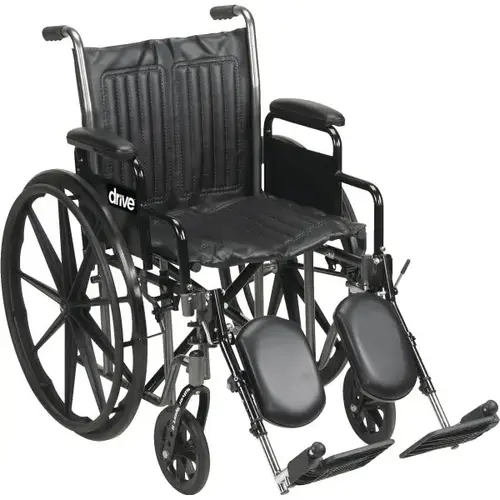 Silver Sport 2 Wheelchair, Detachable Desk Arms, Legrests, 20" Seat Silver Sport 2 Wheelchair, Detachable Desk Arms, Legrests, 20" Seat