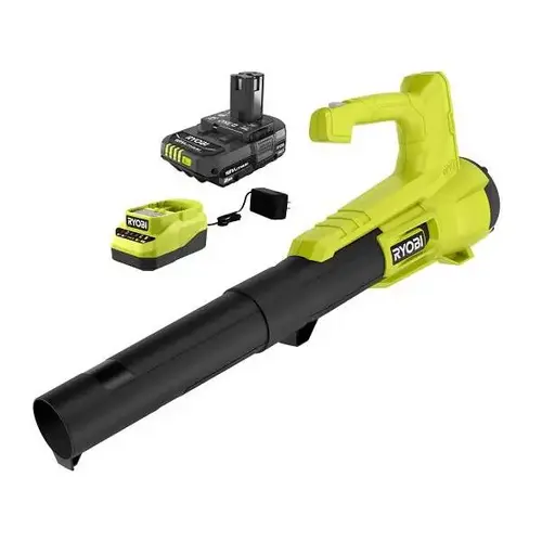 RYOBI One+18v 90 Mph 250 CFM Cordless Leaf Blower/sweeper,battery And Charger