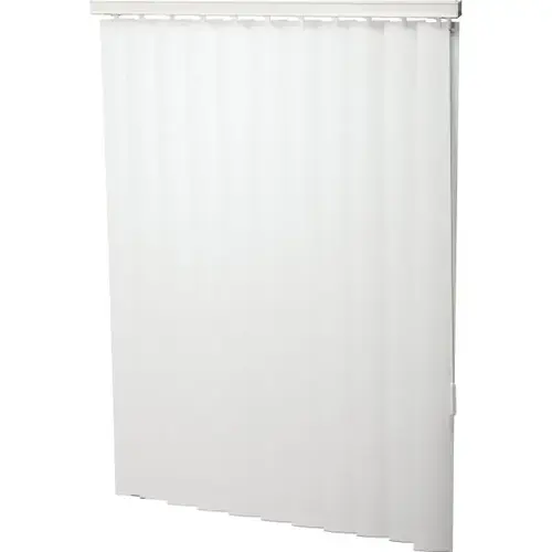 Champion White 3.5 In. Cordless Room Darkening Vertical Blind 110x84"