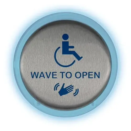 Wave-To-Open Touchless Actuator, Satin Stainless Steel