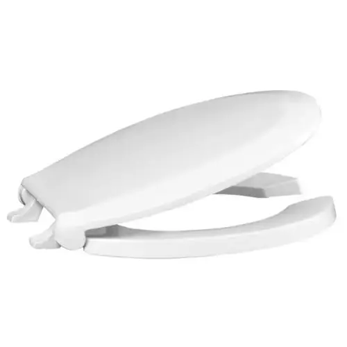 Fast-N-Lock Round Open Front Commercial Toilet Seat with Cover in White Fast-N-Lock Round Open Front Commercial Toilet Seat with Cover in White