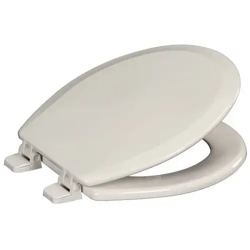 Round Plastic Toilet Seat With Hardware For Traditional/Concealed Bowls White Round Plastic Toilet Seat With Hardware For Traditional/Concealed Bowls White