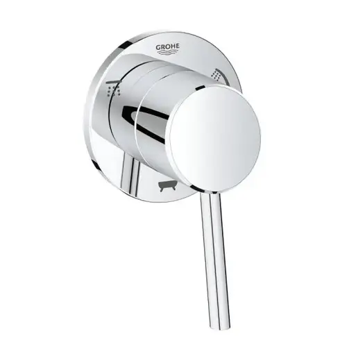 Grohe Concetto 3-Way Diverter Trim - Shower Head - Hand Shower - Tub Spout - Cp Grohe Concetto 3-Way Diverter Trim - Shower Head - Hand Shower - Tub Spout - Cp