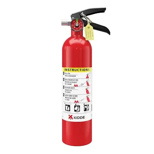 Kidde Fire Extinguisher, 1-A 10-B C Red;Red/White