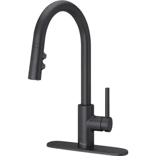 Stellen 1-Handle Pull-Down Kitchen Faucet In Matte Black