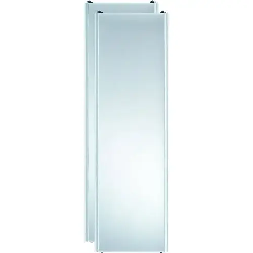 60" X 96" White Framed Mirror Closet Door, 230 Series