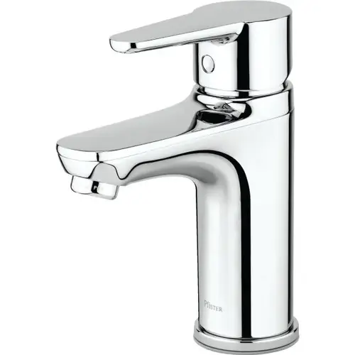 Modern Single Handle Bathroom Faucet Chrome, Push & Seal Drain