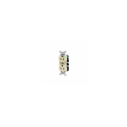 Receptacle Duplex HG 2-P 3W 15A 125V 5-15R Ivory