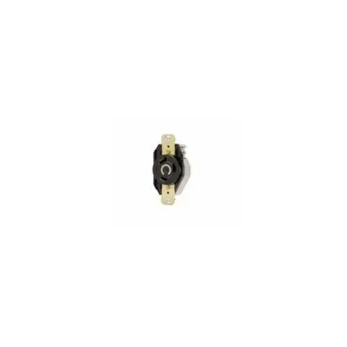 Twist-Lock Single Receptacle, Grey Face, 2-Pole 3-Wire Grounding, 30A 277V AC, NEMA L7-30R Twist-Lock Single Receptacle, Grey Face, 2-Pole 3-Wire Grounding, 30A 277V AC, NEMA L7-30R