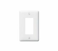 Hubbell P26W Wallplate 1-G, 1) GFCI Decorator, White PolyCrb