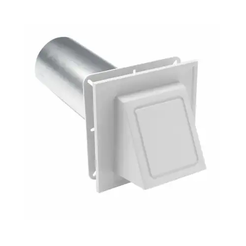 WHT Hooded Dryer Vent White